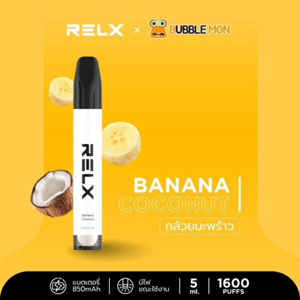 Relx Bubblemon Banana Coconut