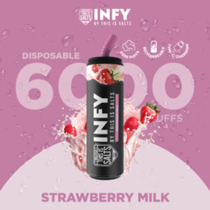 INFY 6000 Puffs Strawberry Milk